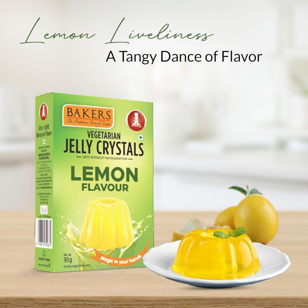 BAKERS Jelly Crystal - Lemon, Orange, Pineapple, Raspberry - Dista