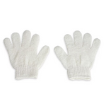 Thumbnail for BUNGALOW BEAUTY Exfoliating Bath Gloves - White - Dista