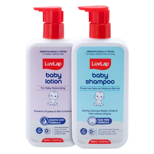 LuvLap Baby Shampoo + Baby Lotion Combo Set - Distacart