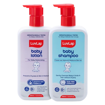 LuvLap Baby Shampoo + Baby Lotion Combo Set - Distacart