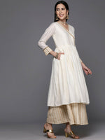 Thumbnail for Ahalyaa Women's Traditional wear Ethnic Dress - Off White - Distacart