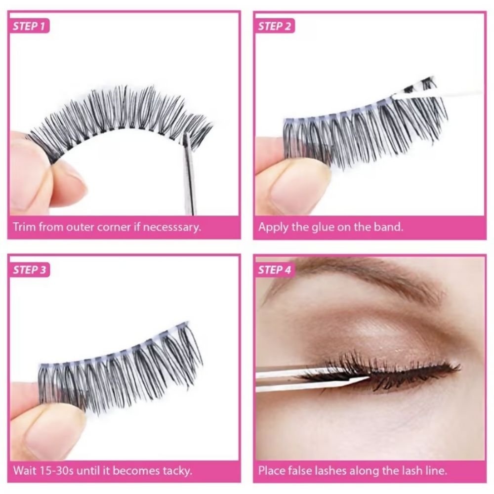Bronson Professional 3D Effect Long and Natural Look False Eyelashes - 234 - Dista