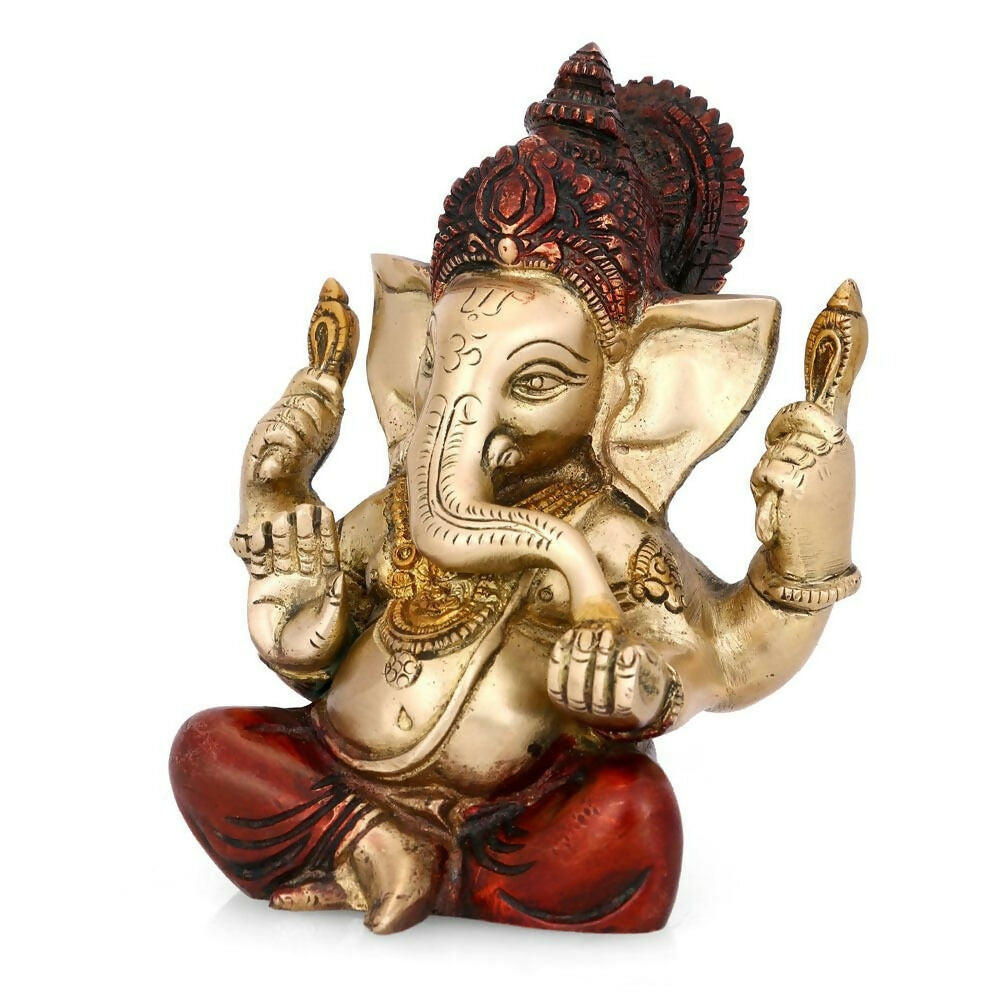 Collectible India Brass Ganesh Ganesha Murti Idol - Distacart