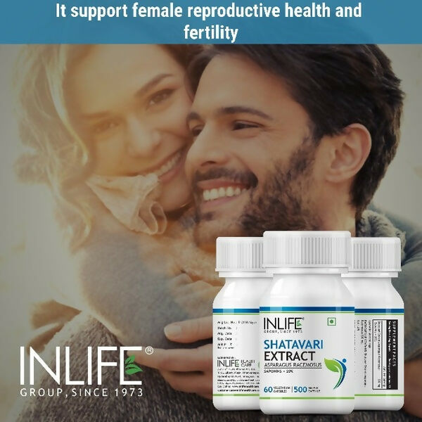 Inlife Shatavari Extract 500MG Capsules - Distacart