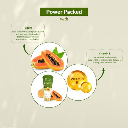 Lotus Botanicals Papaya & Vitamin E Face Scrub - Distacart