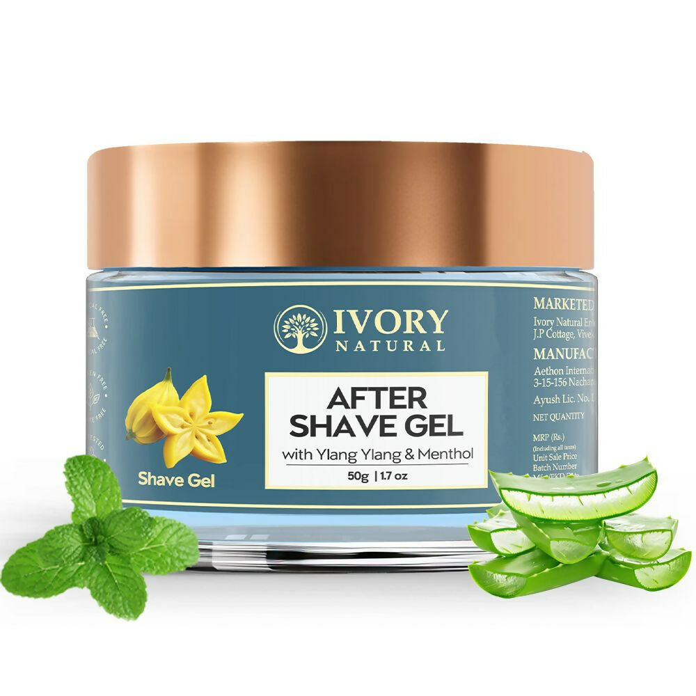 Ivory Natural After Shave Gel For Gentle Post-Shave, Reduced Facial Worries - Distacart