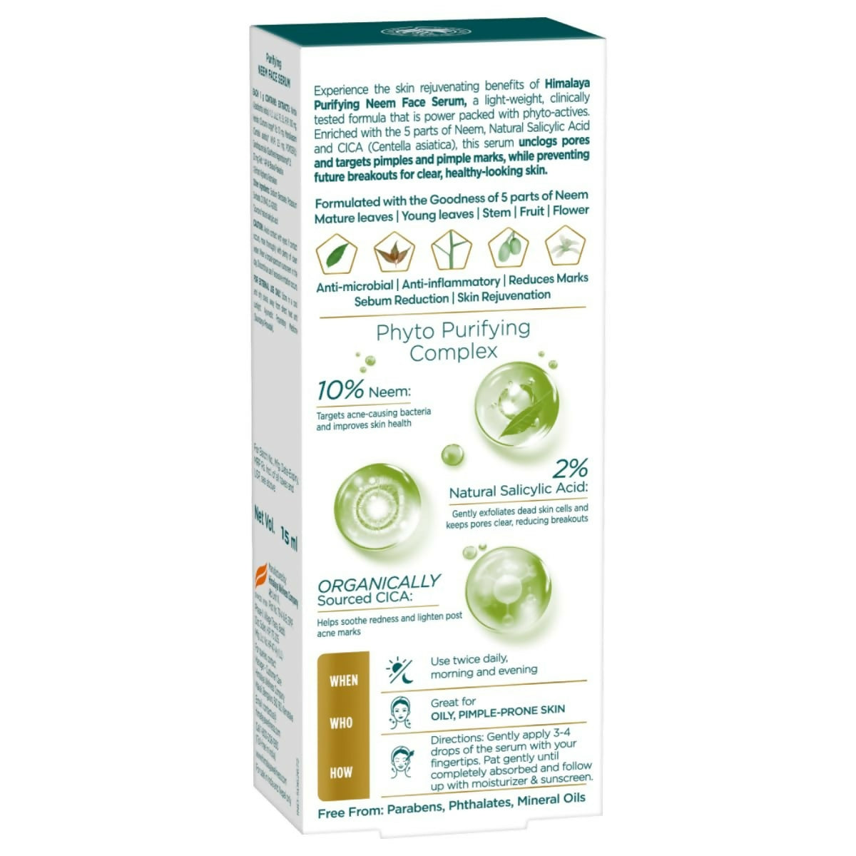 Himalaya Herbals Purifying Neem Face Serum - Distacart