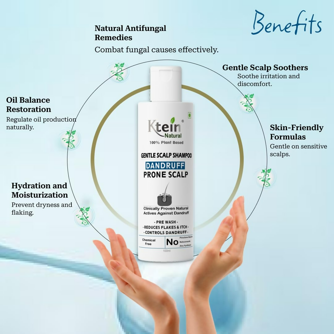 Ktein Natural 100% Plant Based Anti Dandruff Shampoo - Distacart