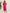 trueBrowns Hot Pink Cotton Blend Long Dress