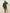 trueBrowns Green Cotton Blend Short Dress
