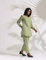 Thumbnail for trueBrowns Green Cotton Blend Co-ord Set