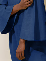 Thumbnail for trueBrowns Blue Cotton Blend Short Dress