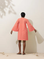 Thumbnail for trueBrowns Pink Cotton Blend Short Dress