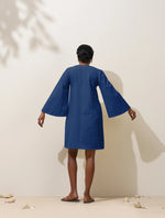 Thumbnail for trueBrowns Blue Cotton Blend Short Dress