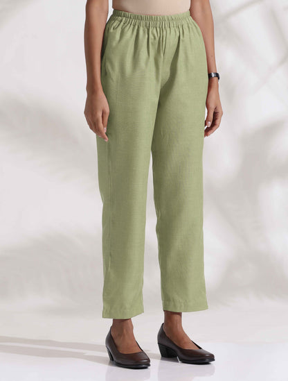 trueBrowns Green Cotton Blend Co-ord Set - Distacart