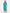 Aniyah Turquoise Cotton Block Print Straight Kurta