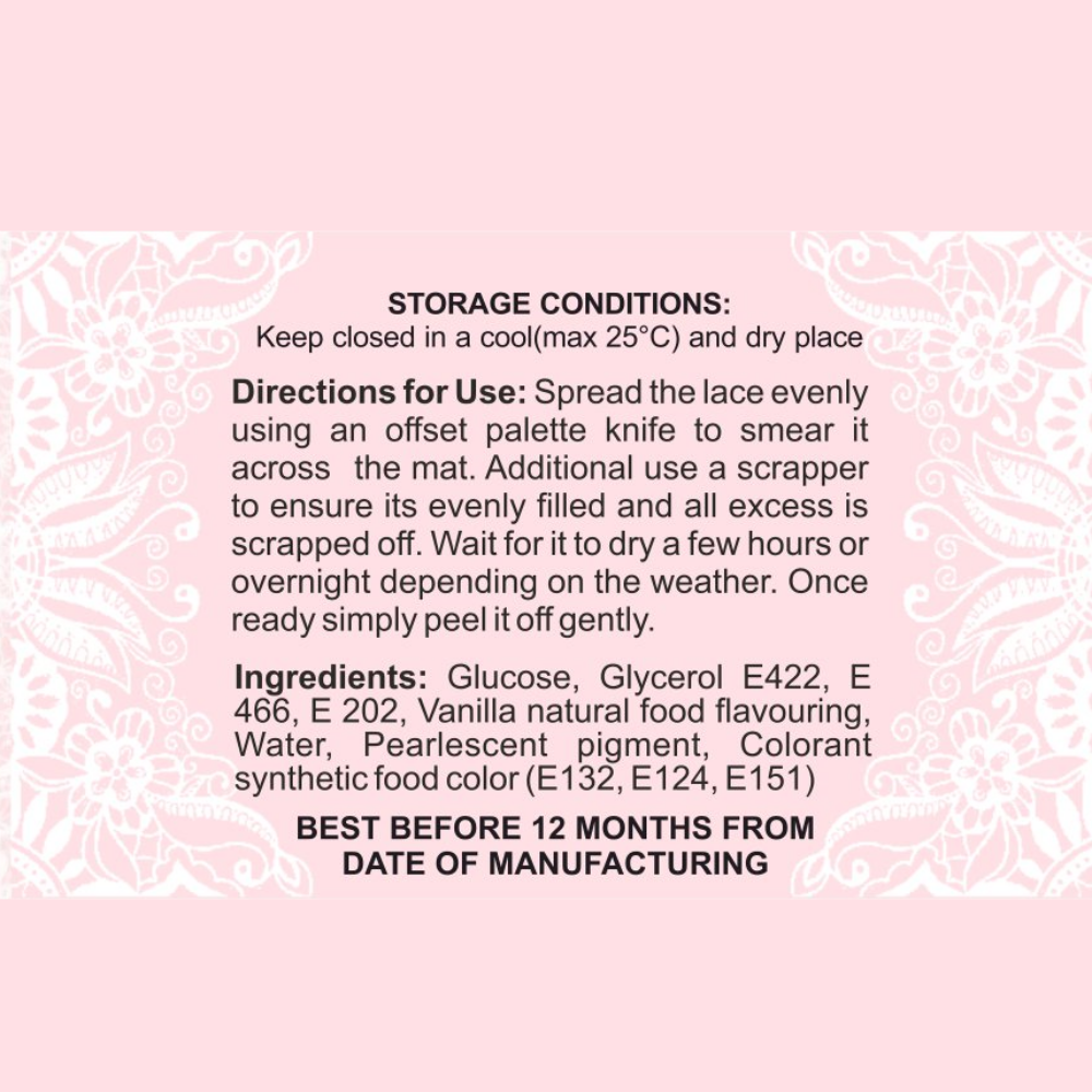 confect totally teal edible lace 100 gms