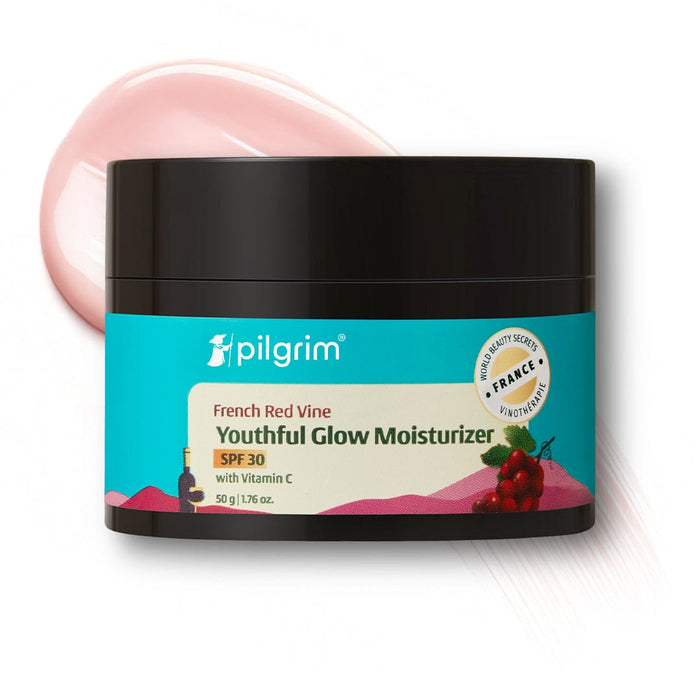 Pilgrim Red Vine Face Cream SPF 30 with Vitamin C & Rosehip Oil (PA+++) - Distacart