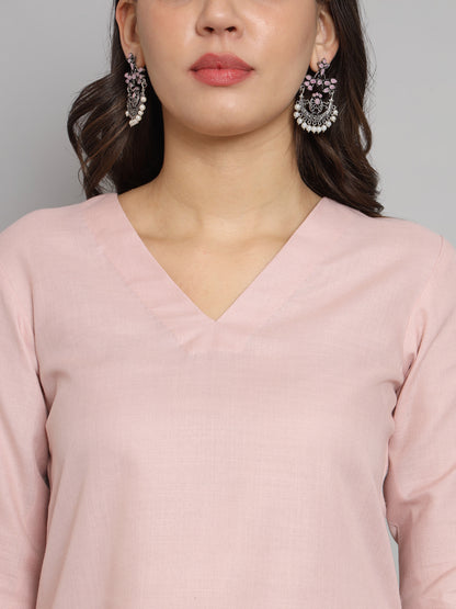 Fab Fashion Rosy Pink Co-Ord Set - Distacart