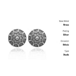 Thumbnail for New Stylish Oxidized Gold-Polished Gold Studs Earrings for Womens by House of Ree - Distacart