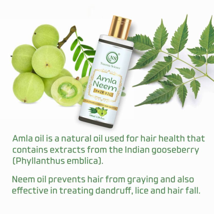 Nuerma Science Amla Neem Hair Oil | Hair Growth Prevents & Premature Graying - Distacart
