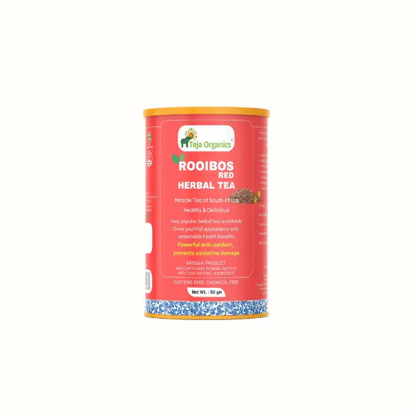 Teja Organics Rooibos Red Herbal Tea - Distacart