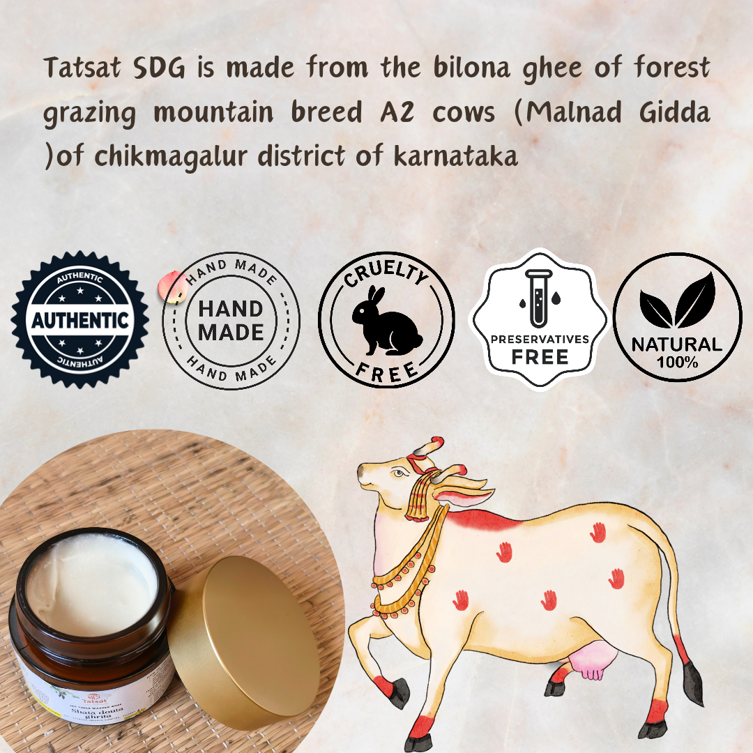 Tatsat Shata Dhauta Ghrita -100 Times Washed Desi Cow鈥檚 A2 Ghee - Distacart