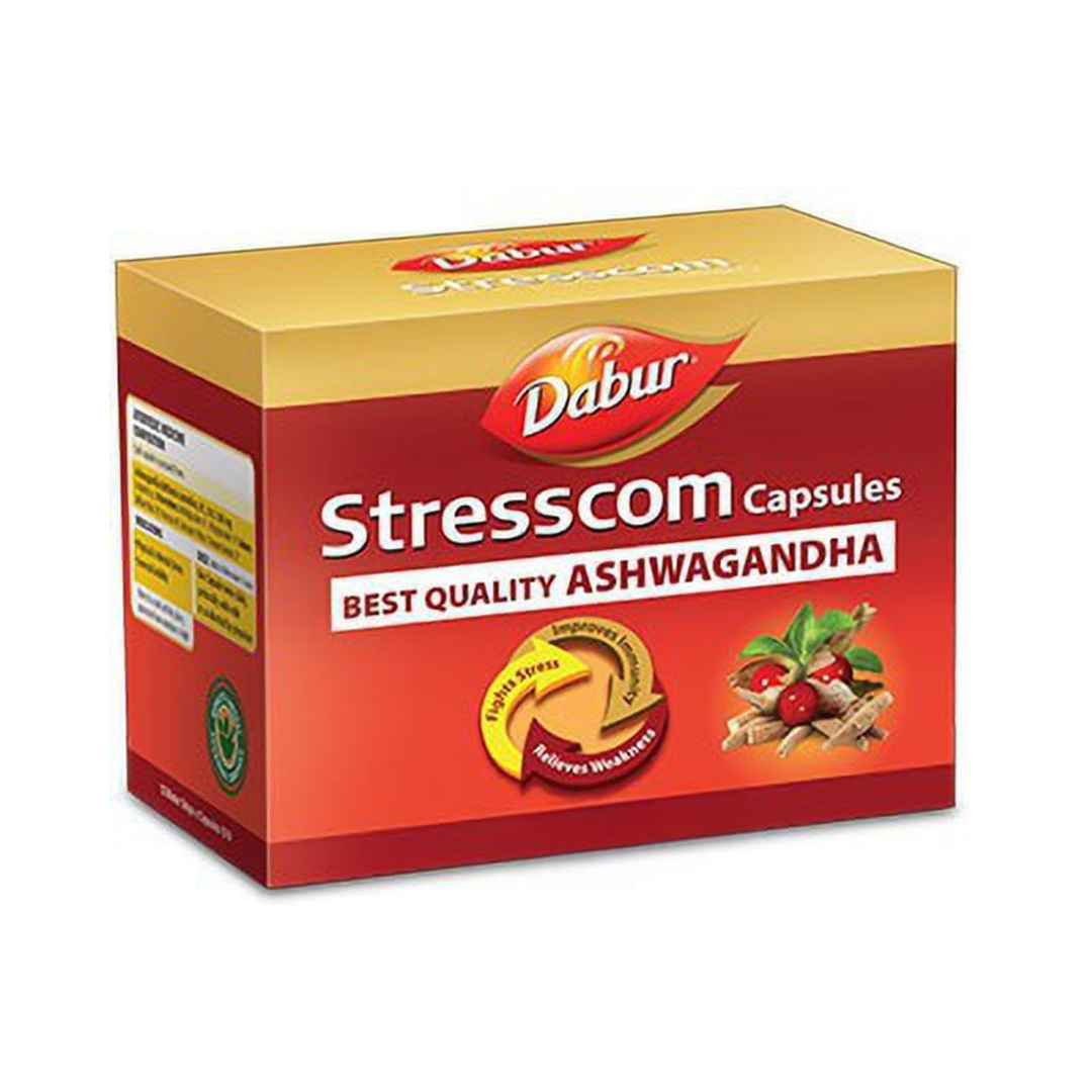 Dabur Stresscom Ashwagandha 12 Strips X 10 Capsules