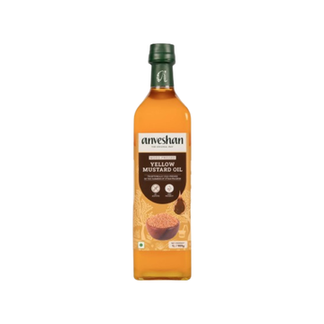 Anveshan Wood Pressed Yellow Mustard Oil - Dista