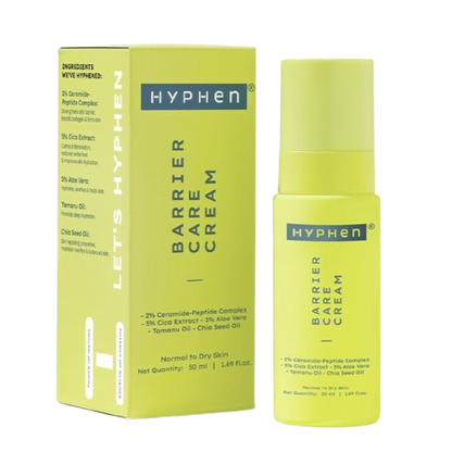 Hyphen By Kriti Sanon Barrier Care Cream For Dry Skin With Ceramide, Tamanu Oil, CICA Extracts, Instant Skin Hydration - Dista
