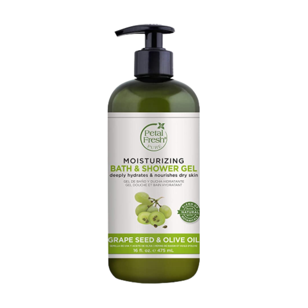 Petal Fresh Pure Grape Seed & Olive Oil Moisturizing Bath & Shower Gel - Distacart