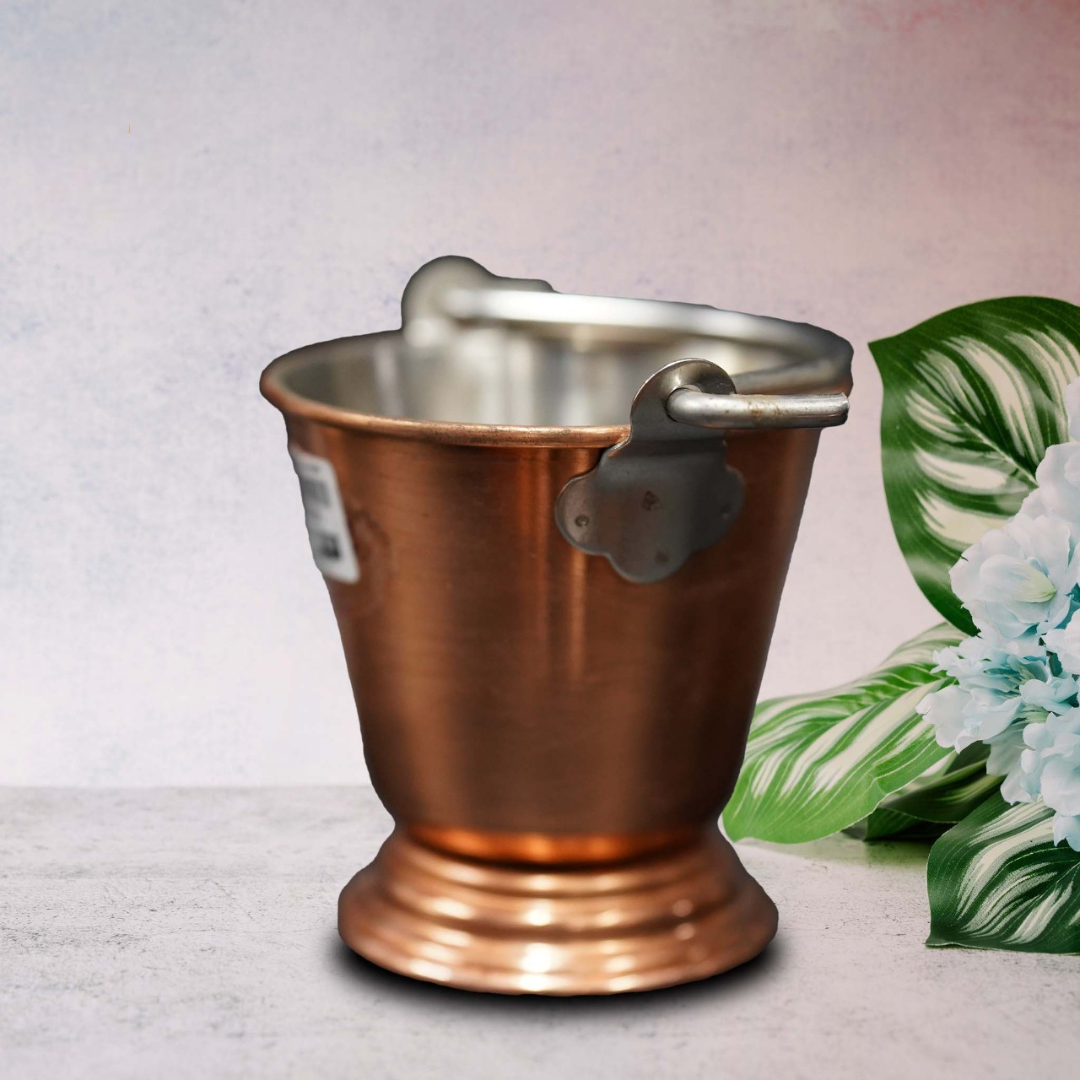 Copper-Coated Serving Bucket - Elevate Your Serving Experience with Charm - Distacart