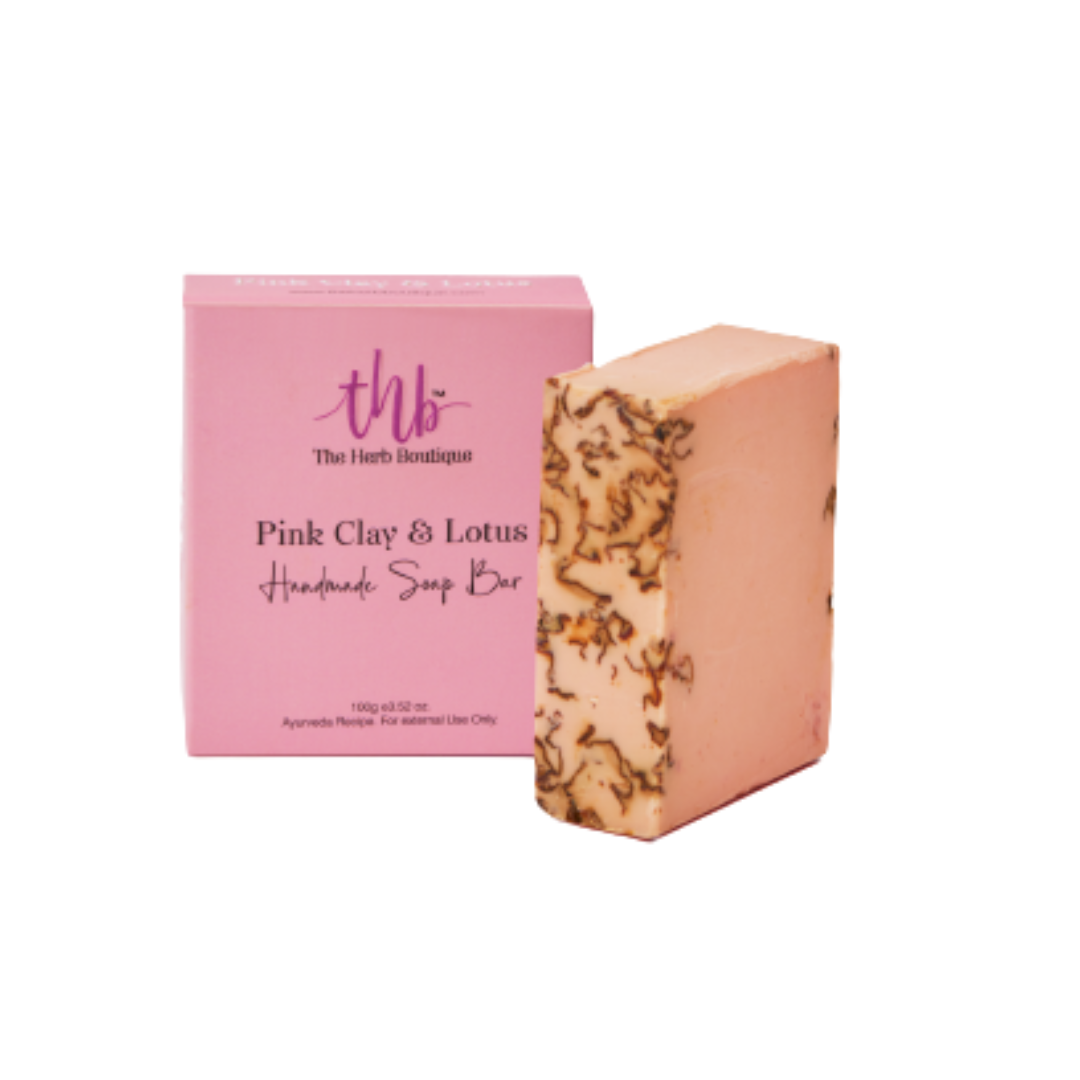 The Herb Boutique Pink Clay and Lotus Sugar Soap Bar - Distacart