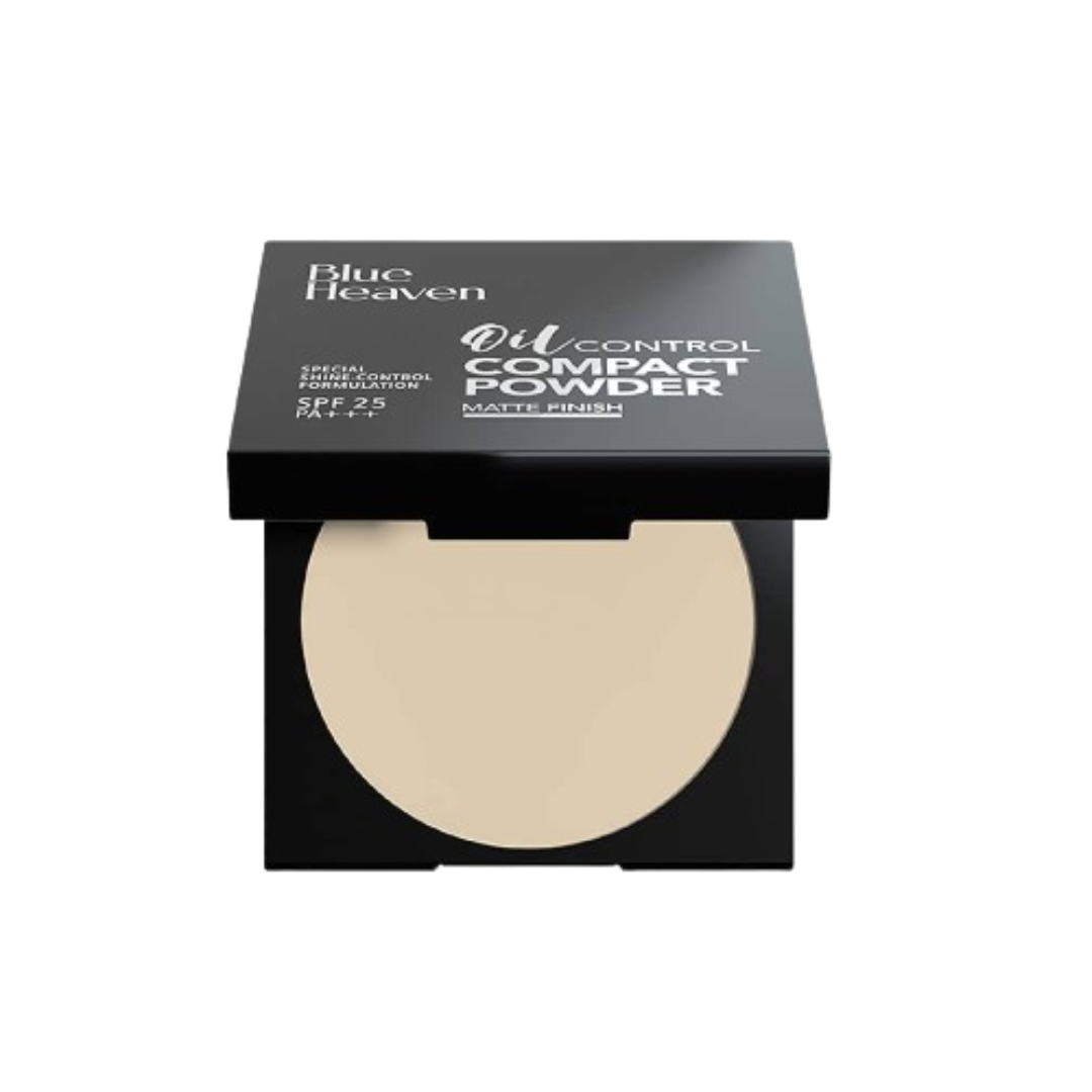 Blue Heaven Oil Control Compact Powder Matte Finish SPF 25 PA+++ Vanilla - Distacart