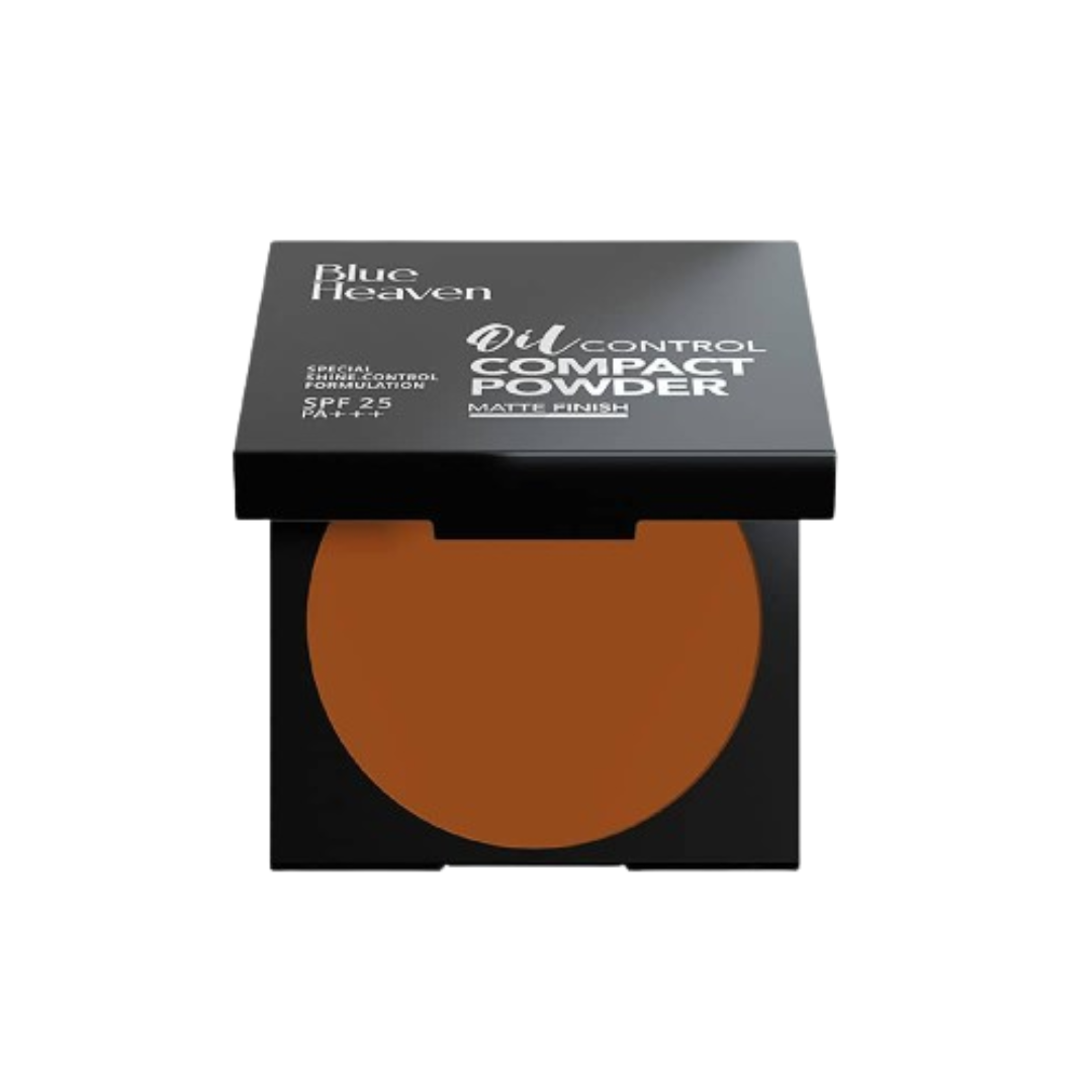 Blue Heaven Oil Control Compact Powder Matte Finish SPF 25 PA+++ Chocolate - Distacart