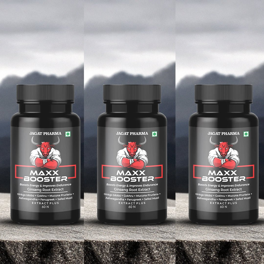 Jagat Pharma Maxx Booster- 60 Capsule Muscle Mass Gainer and Stamina Booster