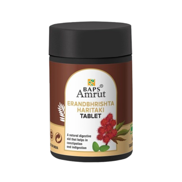 Baps Amrut Erandbhrisht Haritaki Tablets - Distacart