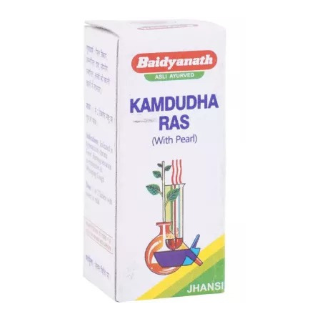Baidyanath Jhansi Kamdudha Ras (Moti. Yukta) - Distacart