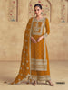 Anaita Mustard Premium Embroidered Georgette Salwar Suit - Distacart