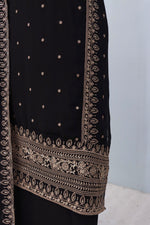 Thumbnail for Anaita Black Premium Embroidered Georgette Salwar Suit - Distacart