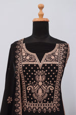 Thumbnail for Anaita Black Premium Embroidered Georgette Salwar Suit - Distacart