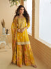 Anaita Mustard Chinon Readymade Suit with Embroidery & Coding Work - Dista