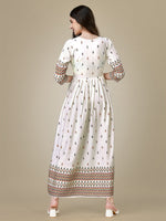 Thumbnail for Rayon White Anarkali Kurta - Hiral Fashion - Distacart