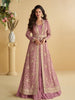 Anaita Pink Chinon Anarkali Readymade Suit with Embroidery & Sequence Work - Dista