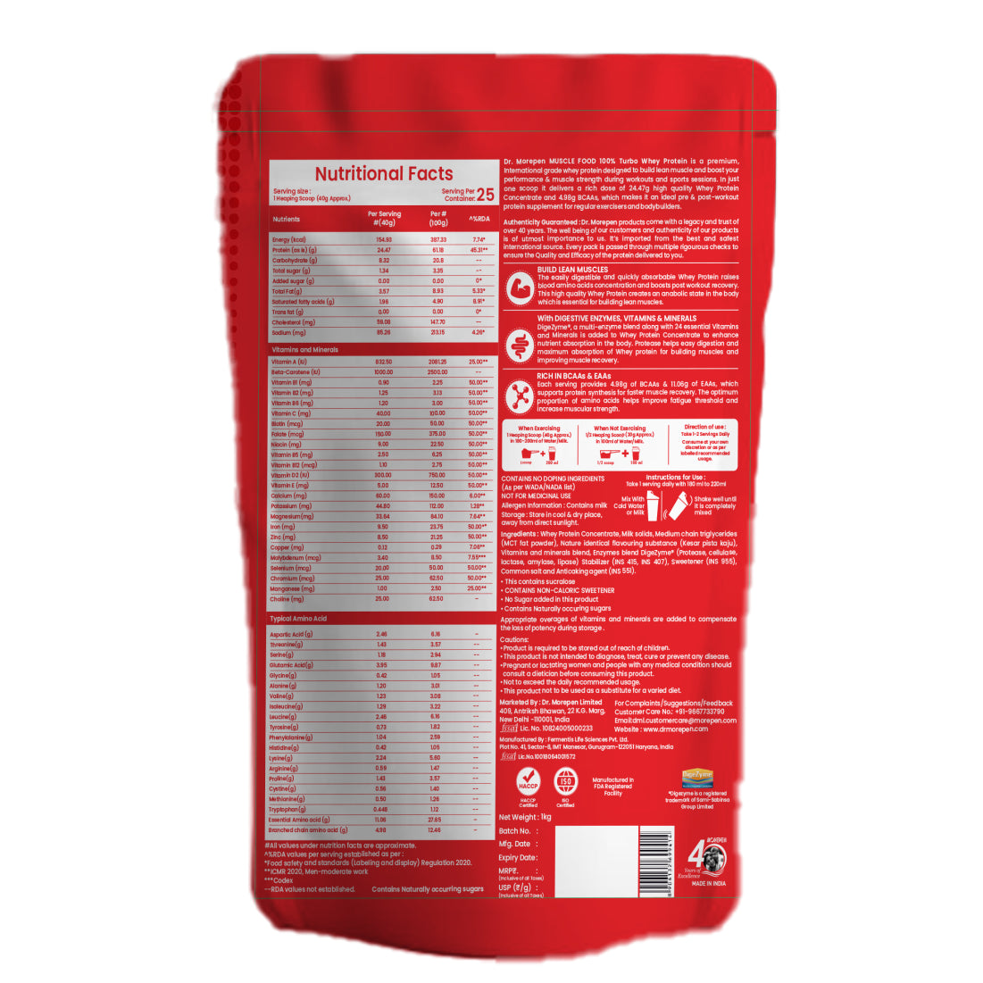 Dr. Morepen Turbo Whey Kesar Pista Kaju