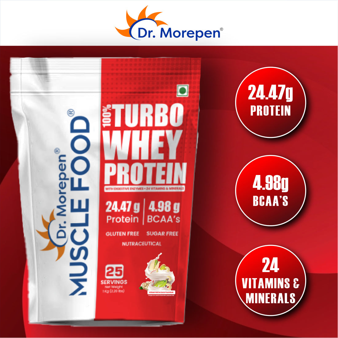 Dr. Morepen Turbo Whey Kesar Pista Kaju