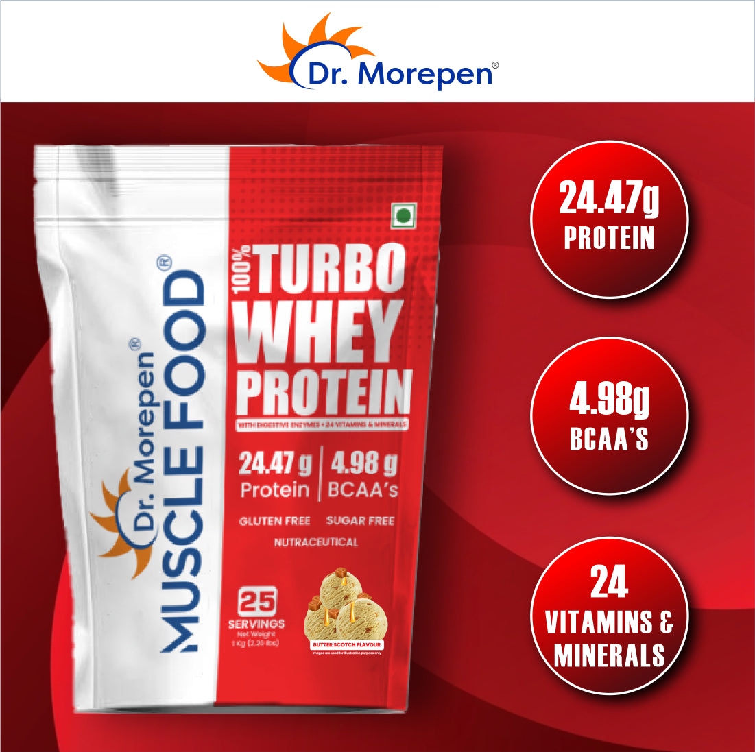 Dr. Morepen Turbo Whey Butter Scotch