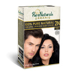 Thumbnail for byPureNaturals Organic Pure Natural Powder Hair Color - 2N Soft Black - Dista