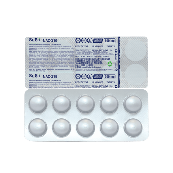 Sri Sri Tattva USA NAOQ19 Tablets