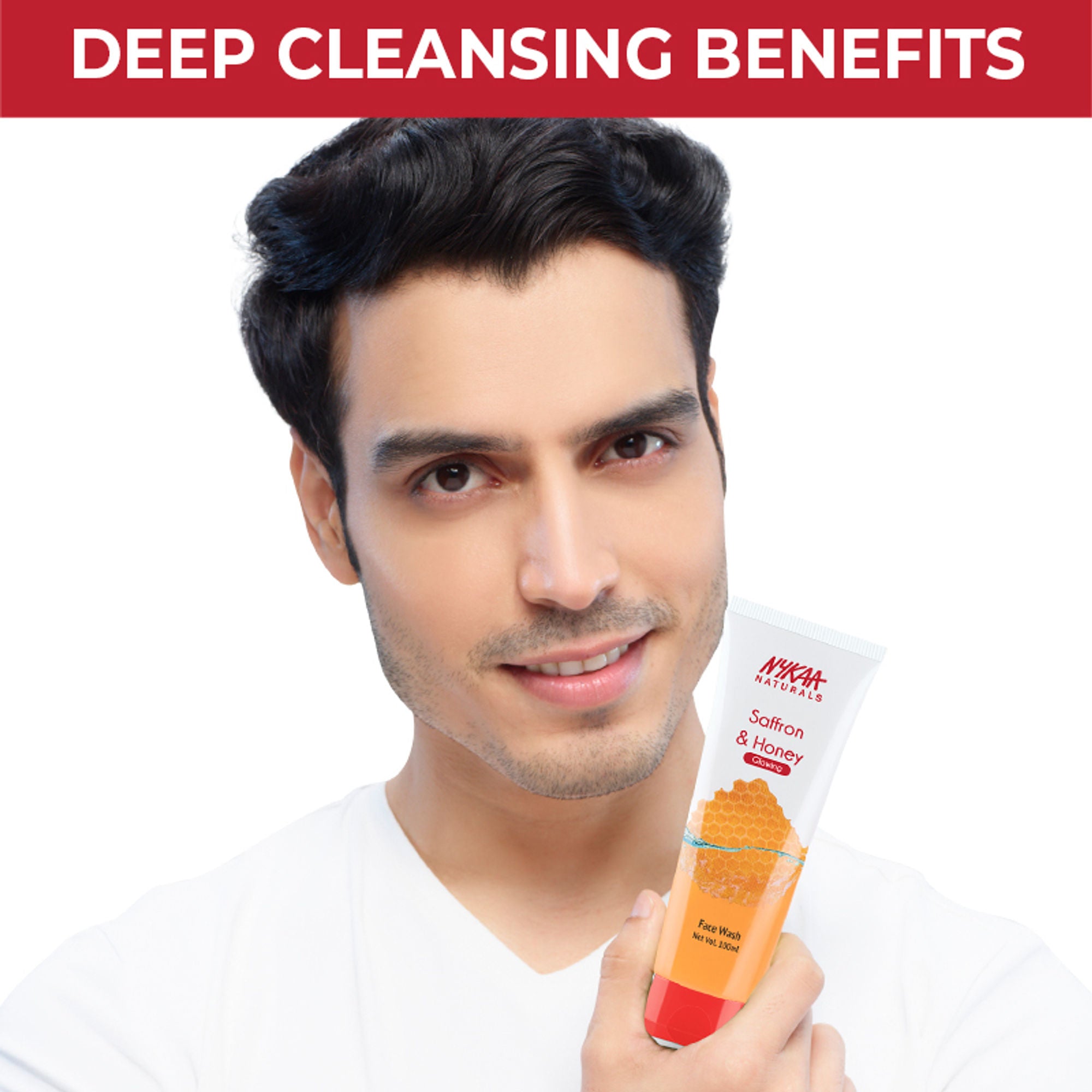 Nykaa Anti-Acne Face Wash With Salicylic Acid, Tea Tree & Neem - For Oily & Acne Prone Skin - Saffron Honey - Distacart